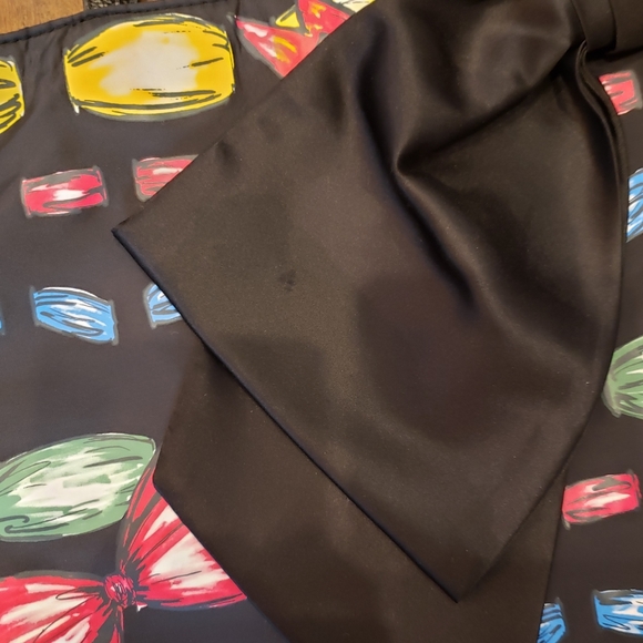 Big Bow Ribbon Print Purse Bag - Picture 4 of 5